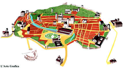 Mappa di Gubbio